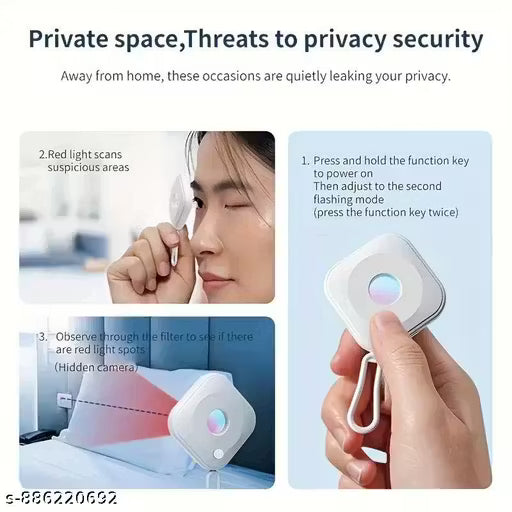 Anti spy camera detector for hotel privacy protection