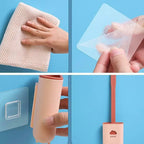 Flexible anti scratch toilet bowl cleaning brush