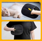 Flexible pet massage and hair removal glove