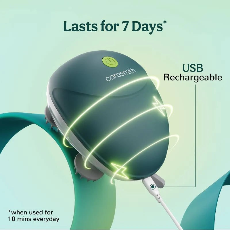 Handheld scalp massager for hair and scalp care