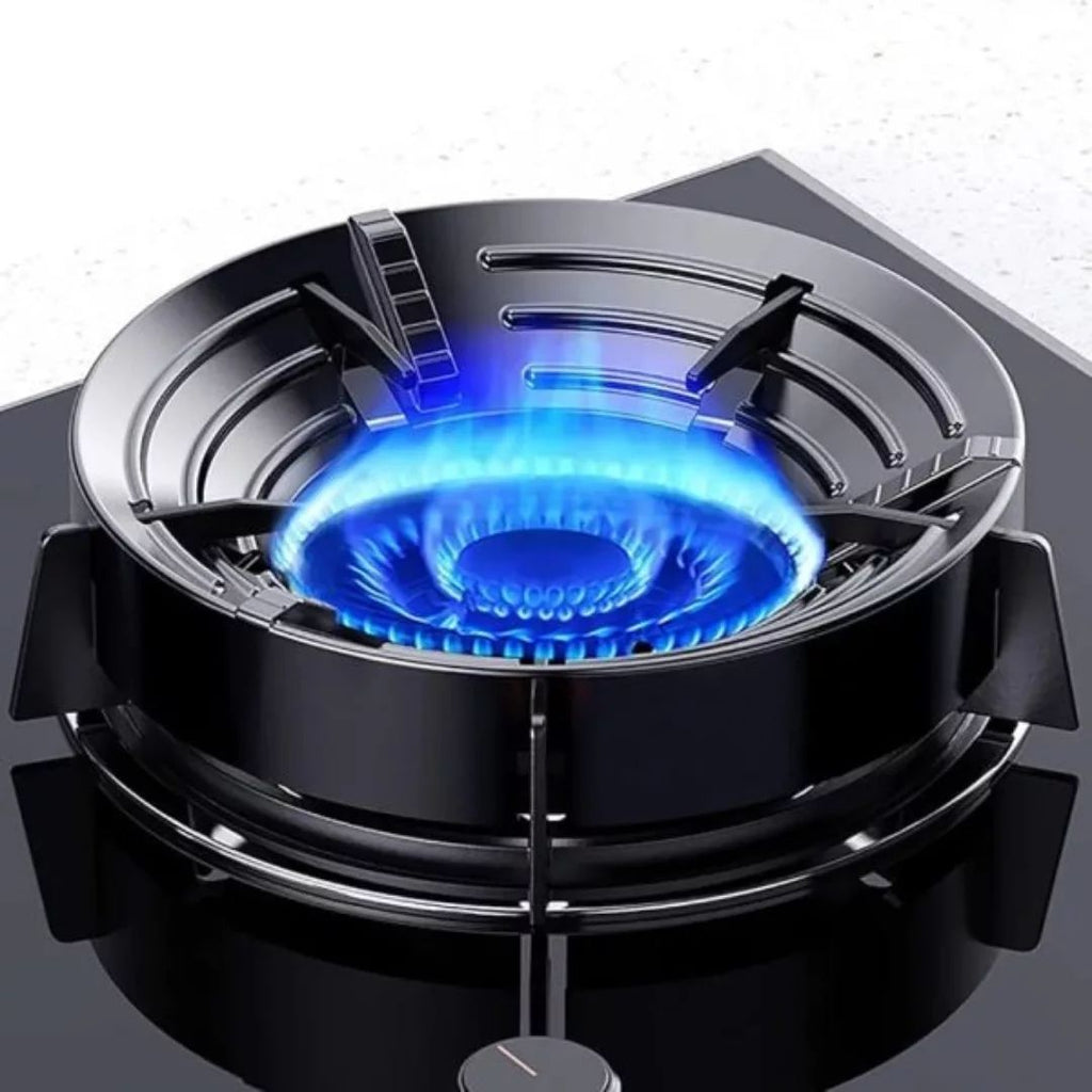 Heat concentrating burner stand for faster cooking