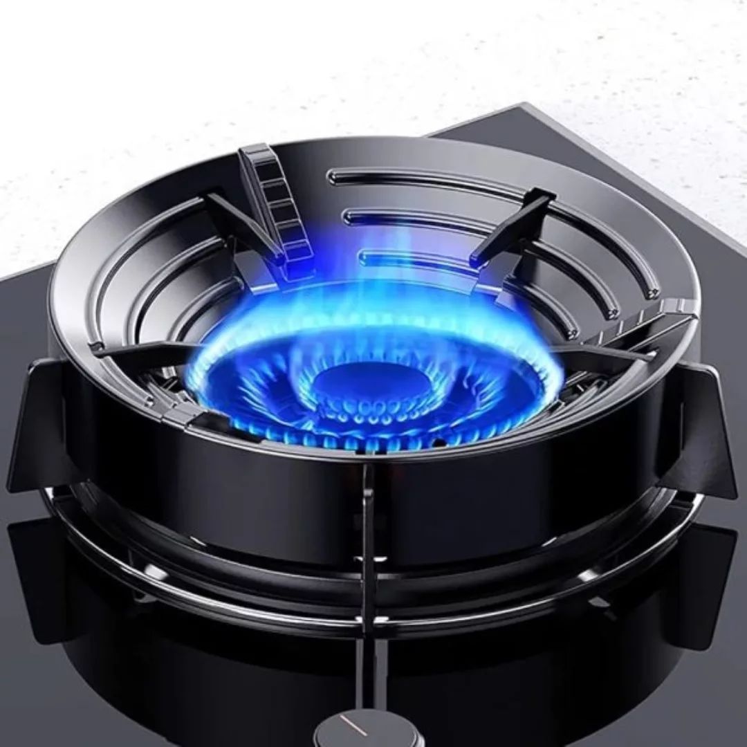 Heat concentrating burner stand for faster cooking