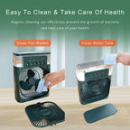 Lightweight portable air cooling device