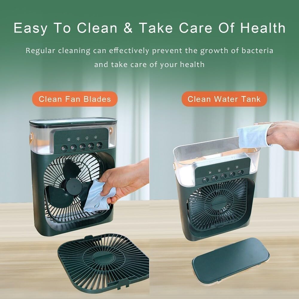 Lightweight portable air cooling device