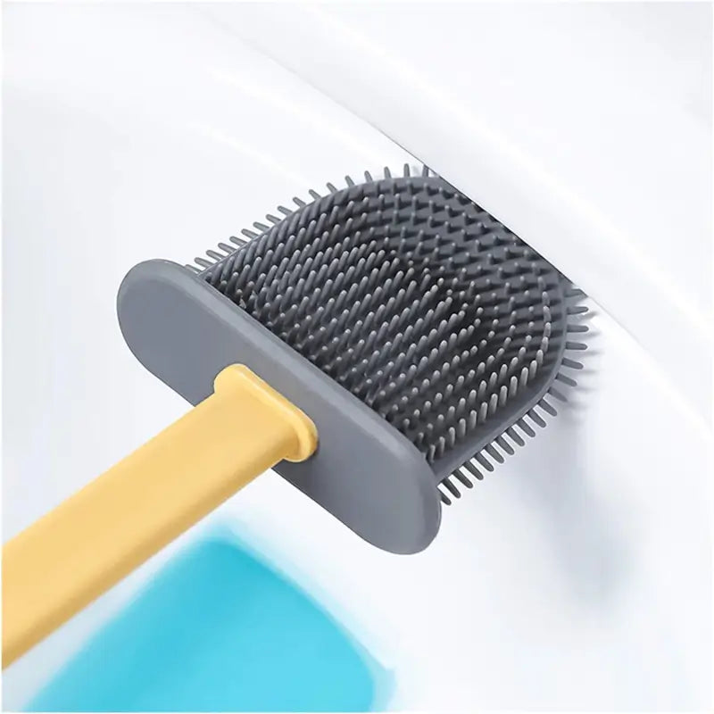 Modern silicone toilet brush cleaning set