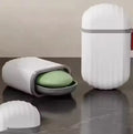 Portable travel soap case with leakproof lid