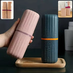 Portable travel toothbrush case organizer