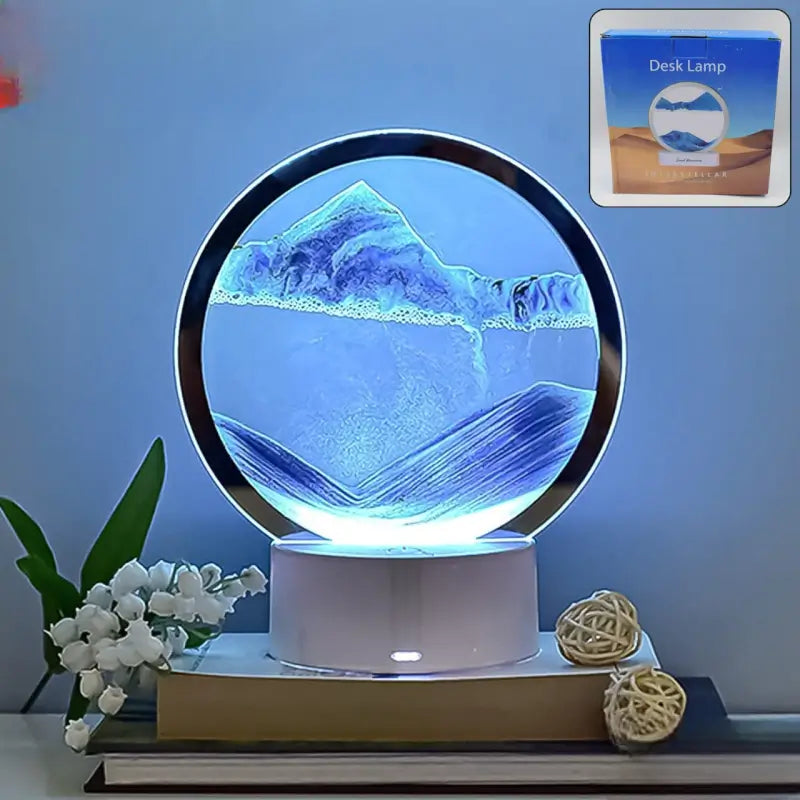 Relaxing moving sand art for office desk decoration