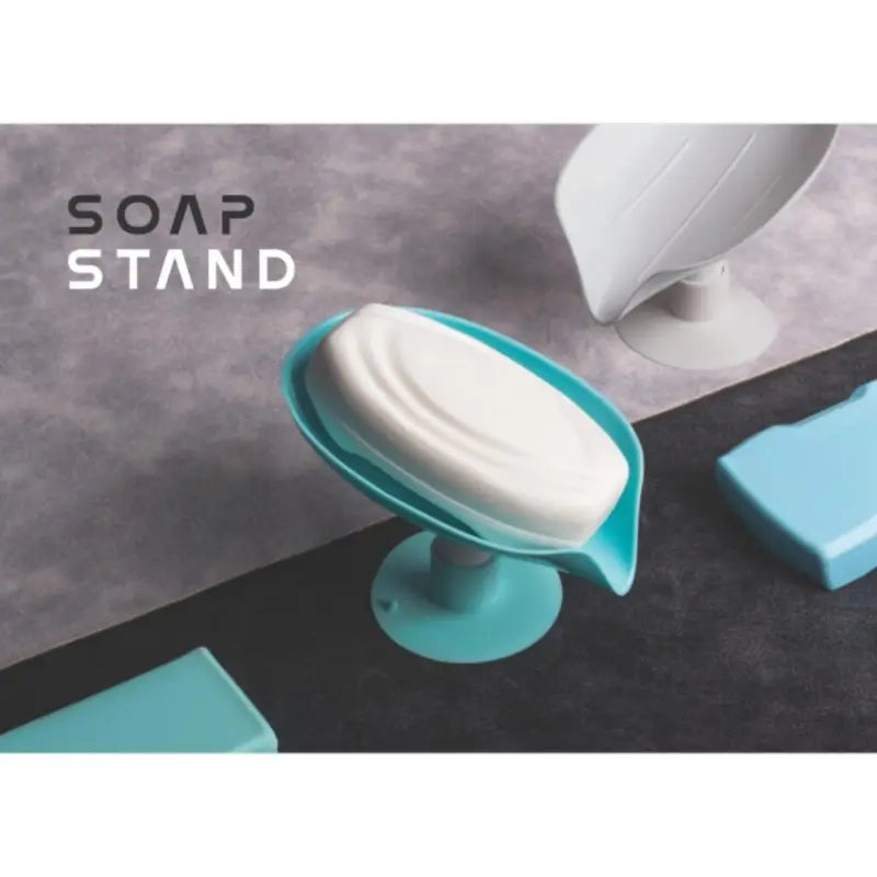 Self draining soap holder stand for bathroom