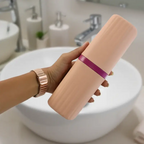 Set of travel-sized toothbrush and toothpaste containers shop at cozyecom
