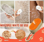 Silicone pet grooming glove for shedding control