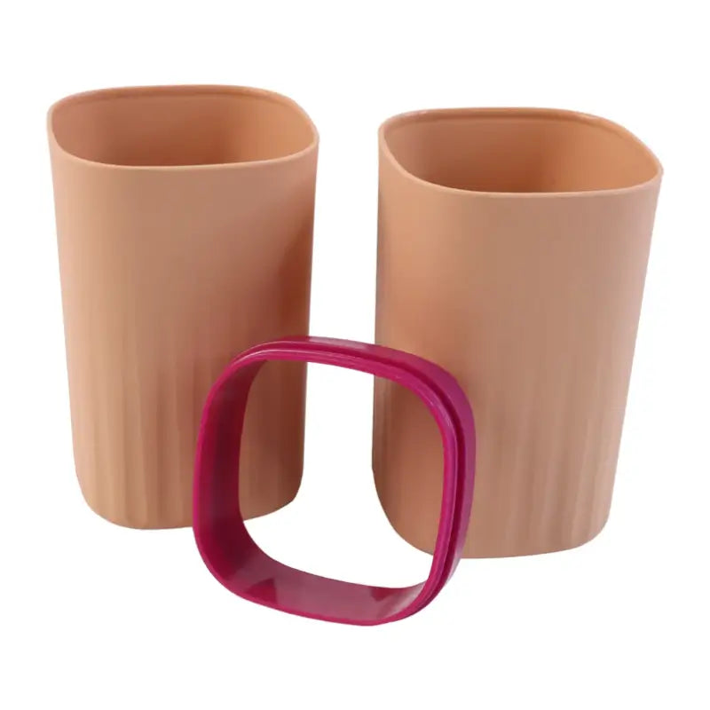 Slim portable oral hygiene storage container