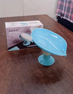 Soap dish holder with suction cup base