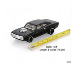 Classic Black Muscle Car Diecast Model - 1:64 Scale